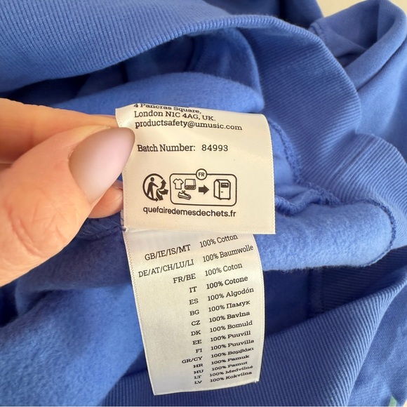 Official Taylor Swift THE LIFE OF A SHOWGIRL Violet Blue Hoodie - Brand New - Picture 9 of 10